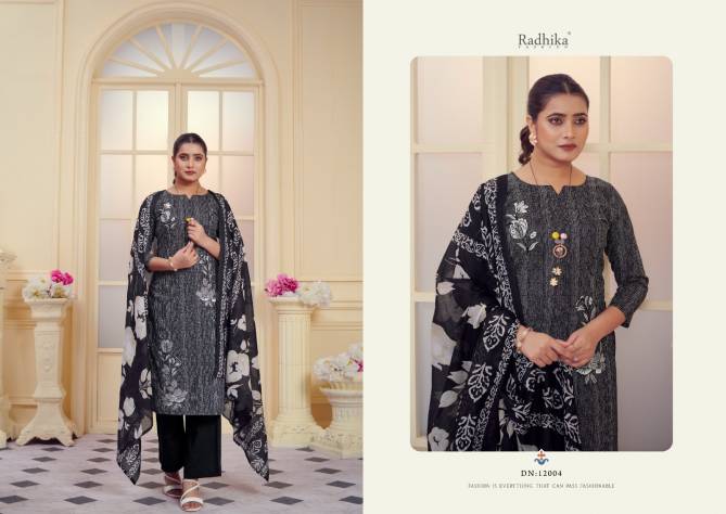 All Black By Radhika Azara Jam Cotton Dress Material Wholesale Price In Surat
